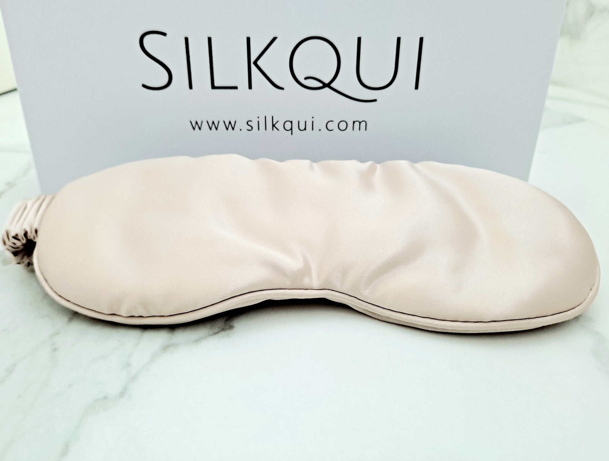 SILKQUI 100% PURE MULBERRY SILK 22 Momme Soft Sleep Eye Mask