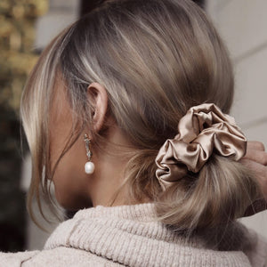 SILKQUI LARGE 100% MULBERRY SILK SCRUNCHIE