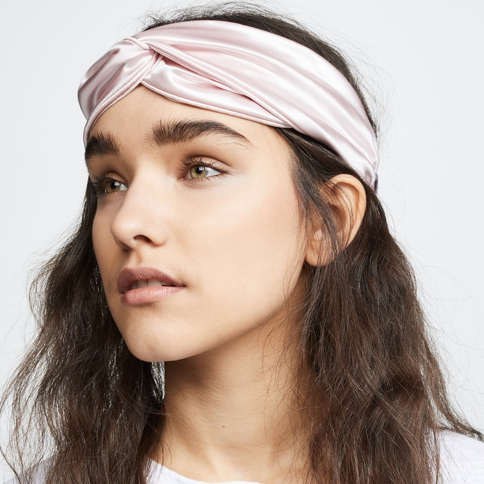 SILKQUI 100% PURE MULBERRY SILK TWIST KNOT HEADBAND